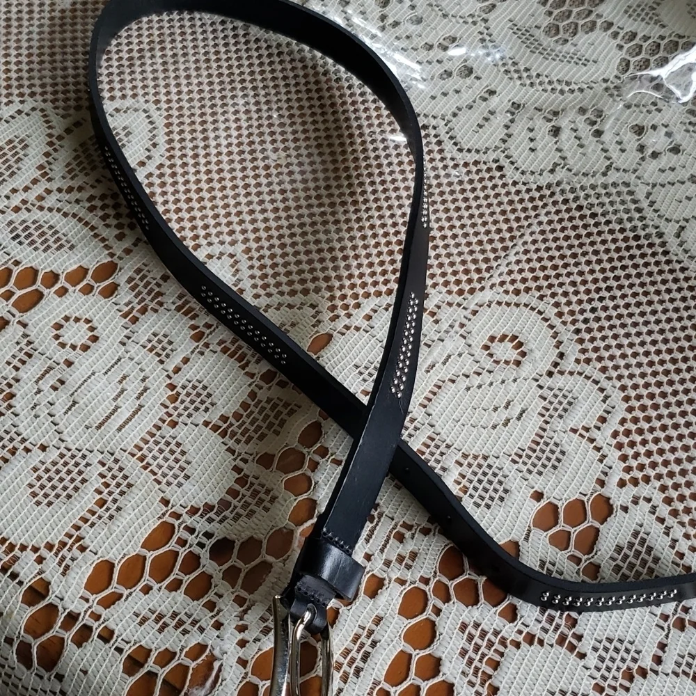 San Giorgio black studed belt woman Mediun